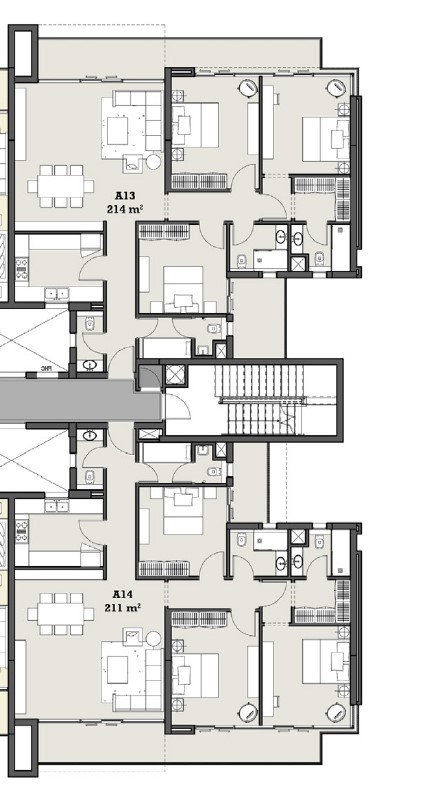 Floor plan for apartment at The View Waterway