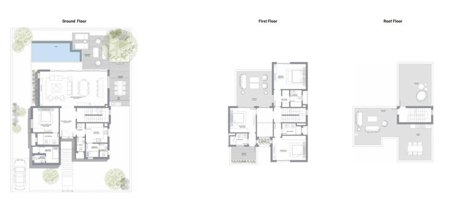 Floor plan for villa at June