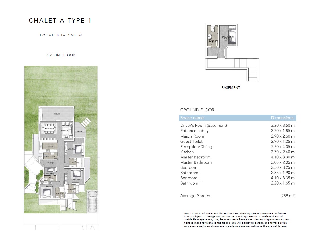Floor plan for chalet at Jefaira
