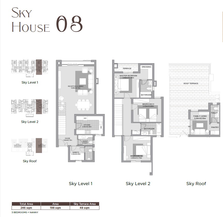 Floor plan for duplex at Karmell New Zayed