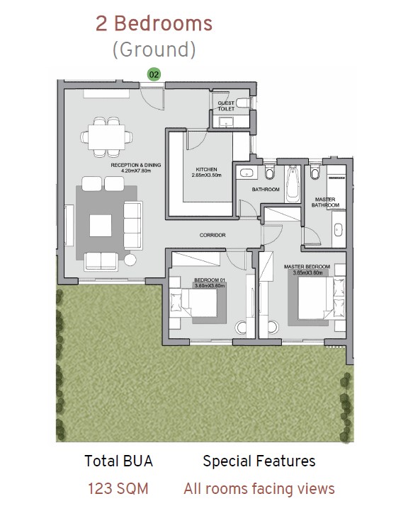 Floor plan for apartment at The Estates Residence
