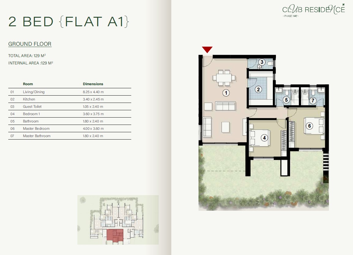 Floor plan for apartment at ZED East