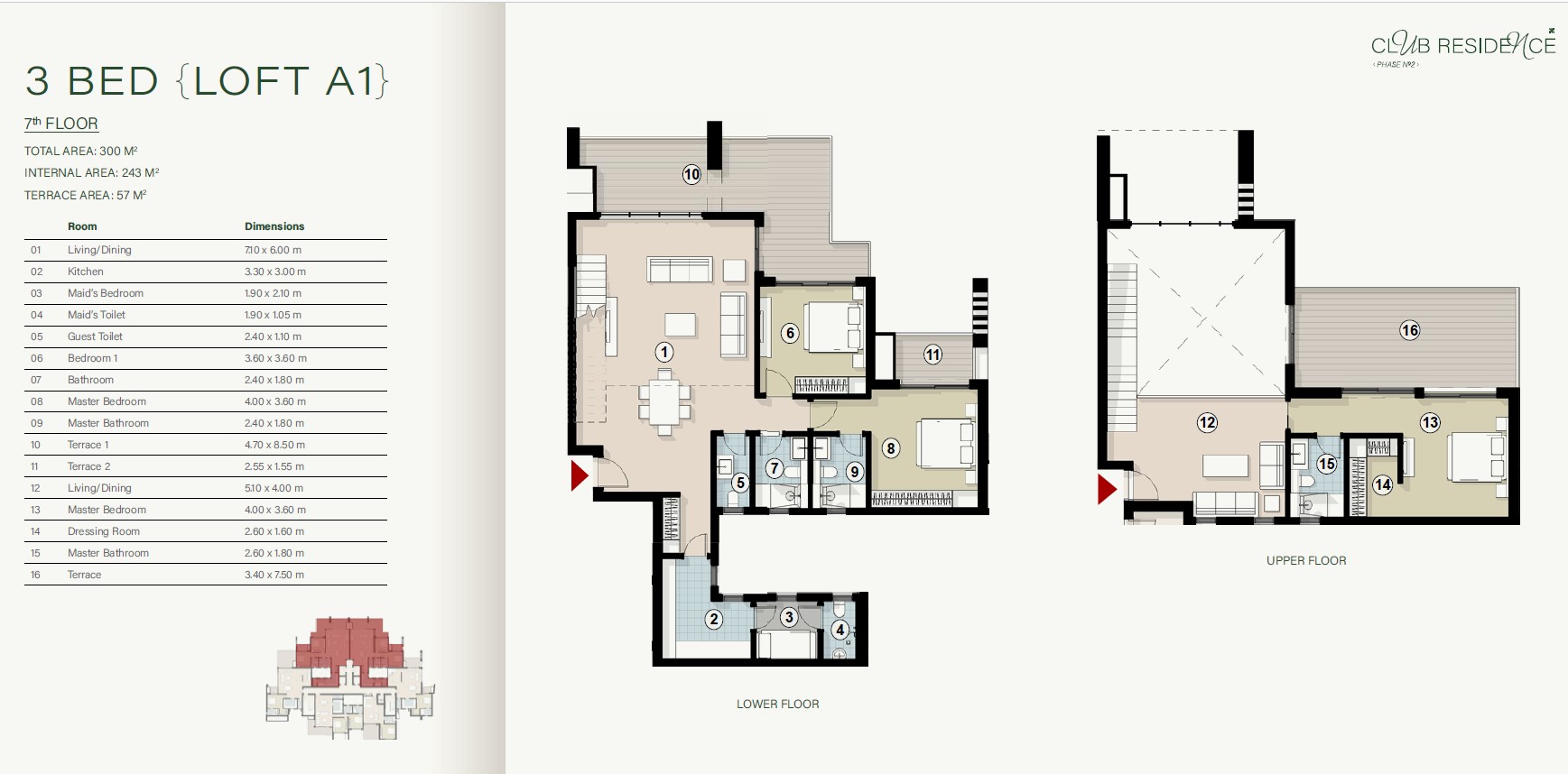 Floor plan for duplex at ZED East