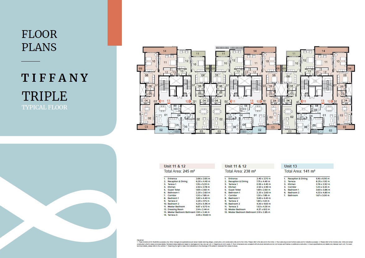 Floor plan for apartment at Mazarine