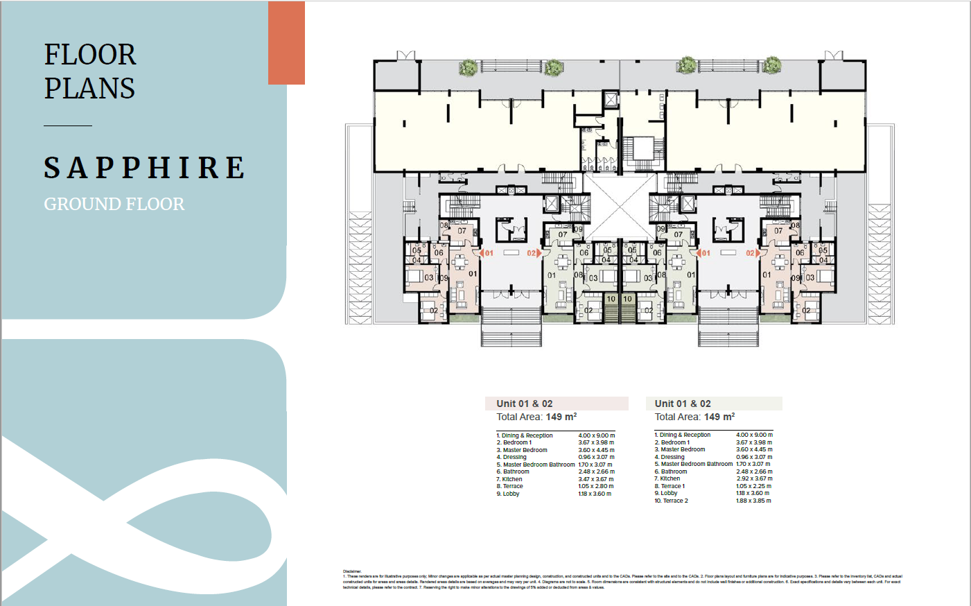 Floor plan for apartment at Mazarine