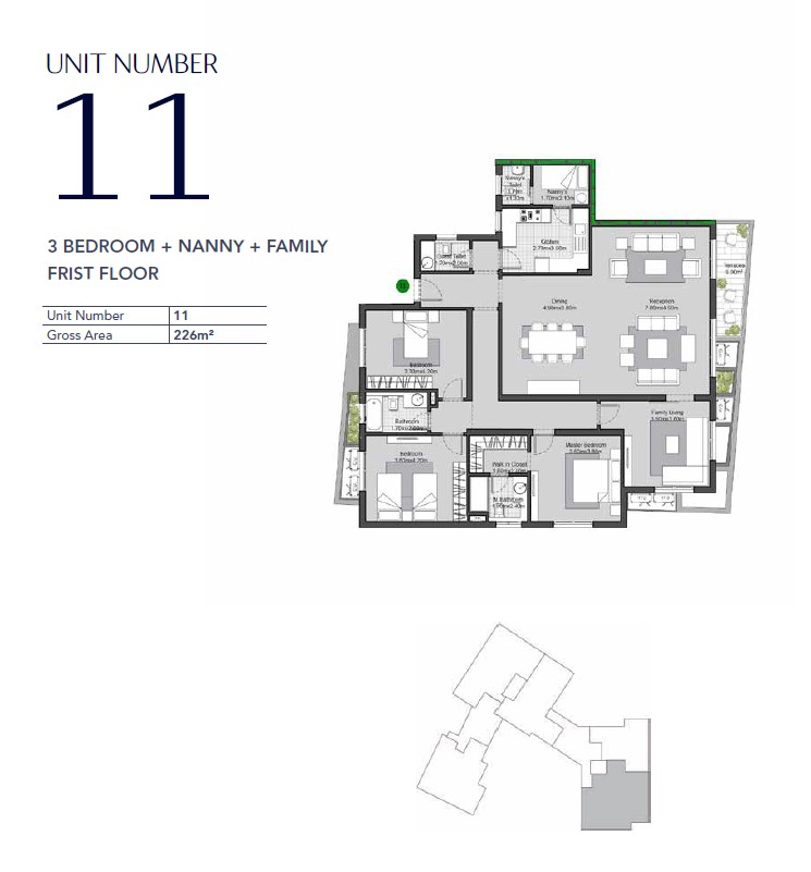 Floor plan for apartment at V Residences By Villette