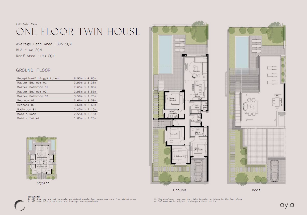 Floor plan for  at Ayla Jefaira