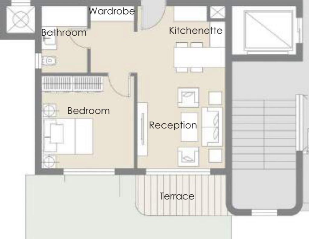 Floor plan for apartment at Palm Hills New Cairo