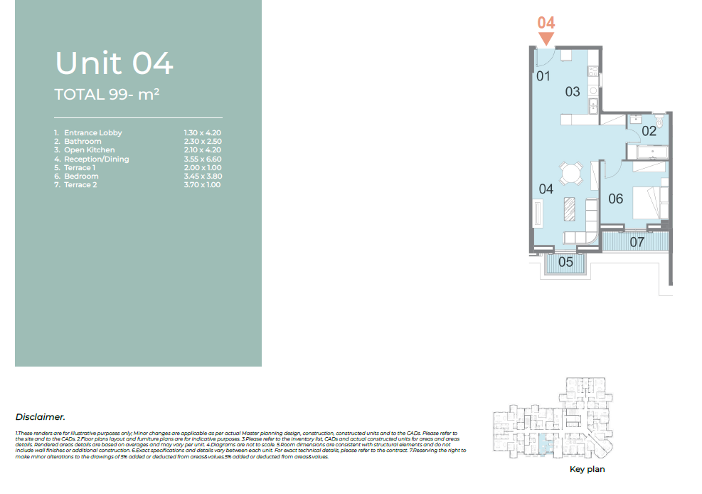 Floor plan for apartment at Il Latini City Edge