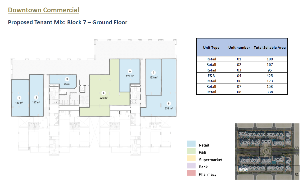 Floor plan for  at Downtown New Alamein