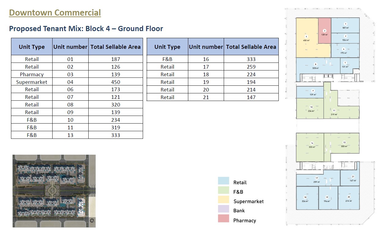 Floor plan for  at Downtown New Alamein