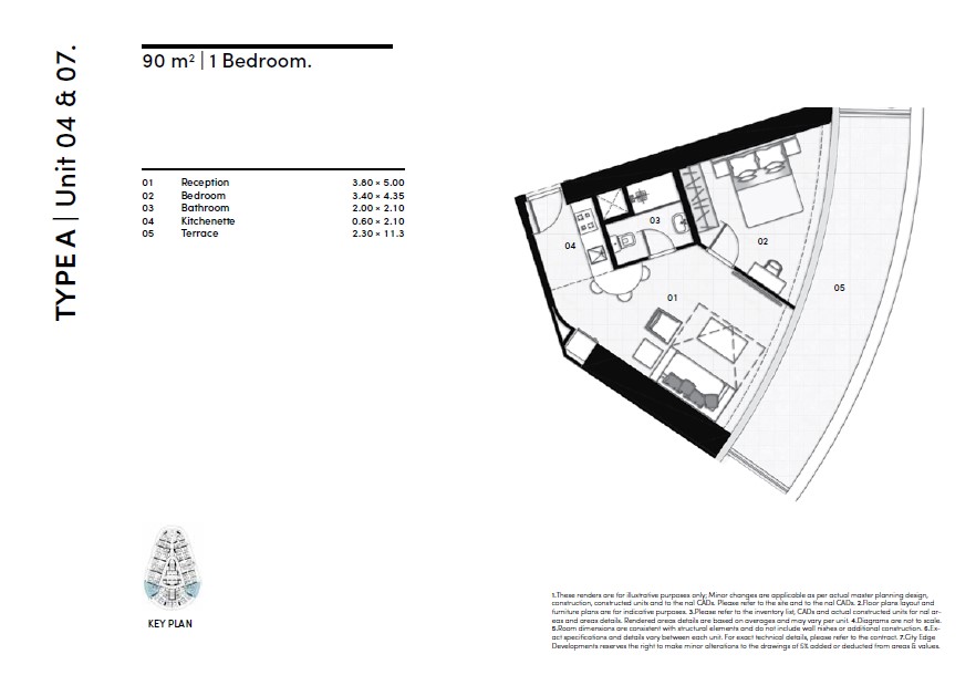 Floor plan for apartment at North Edge New Alamein