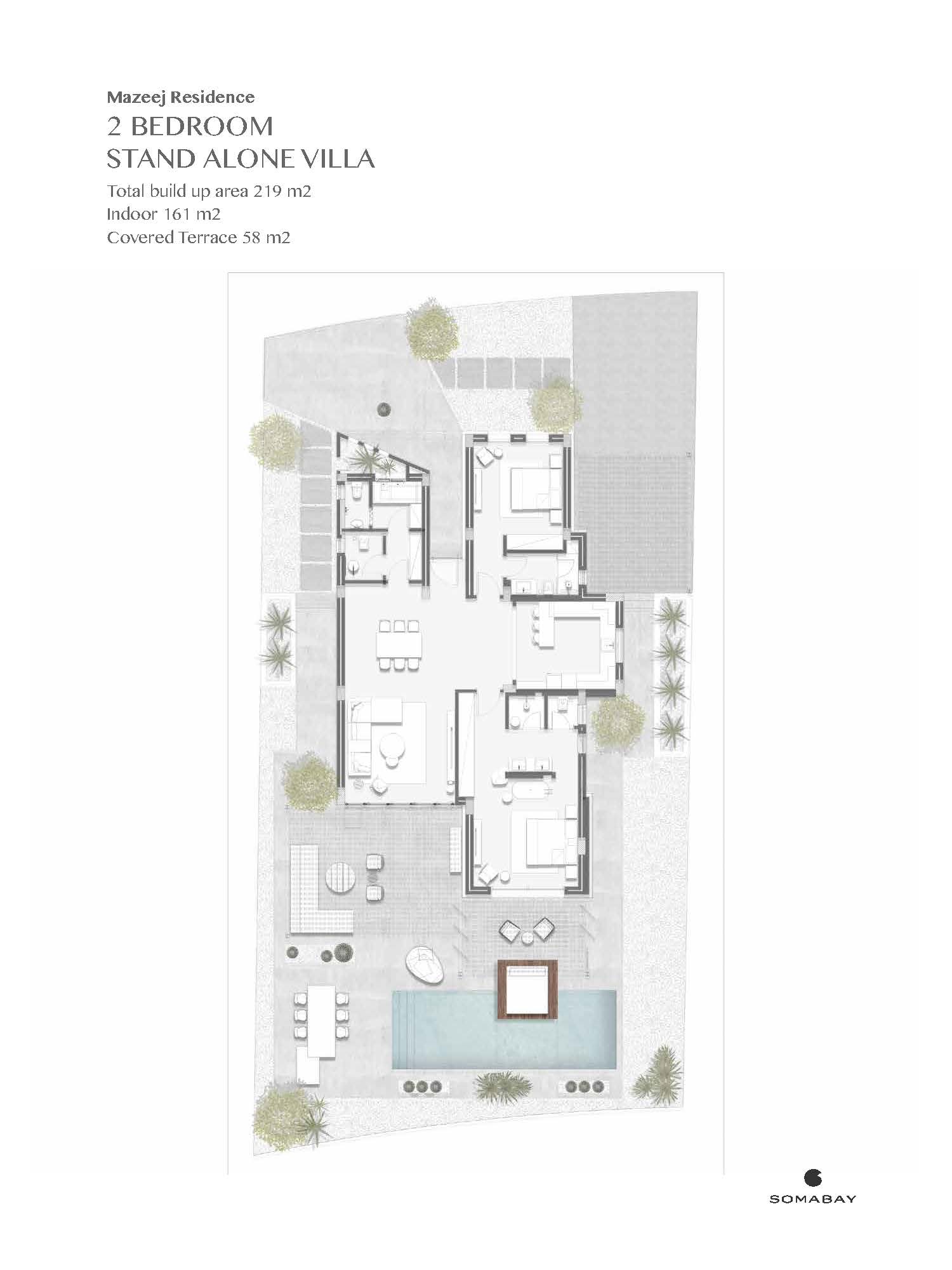 Floor plan for villa at Blanca