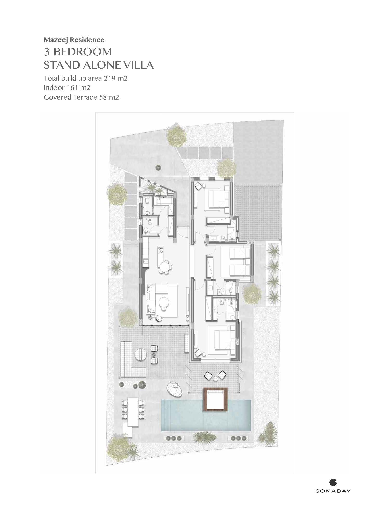 Floor plan for villa at Blanca