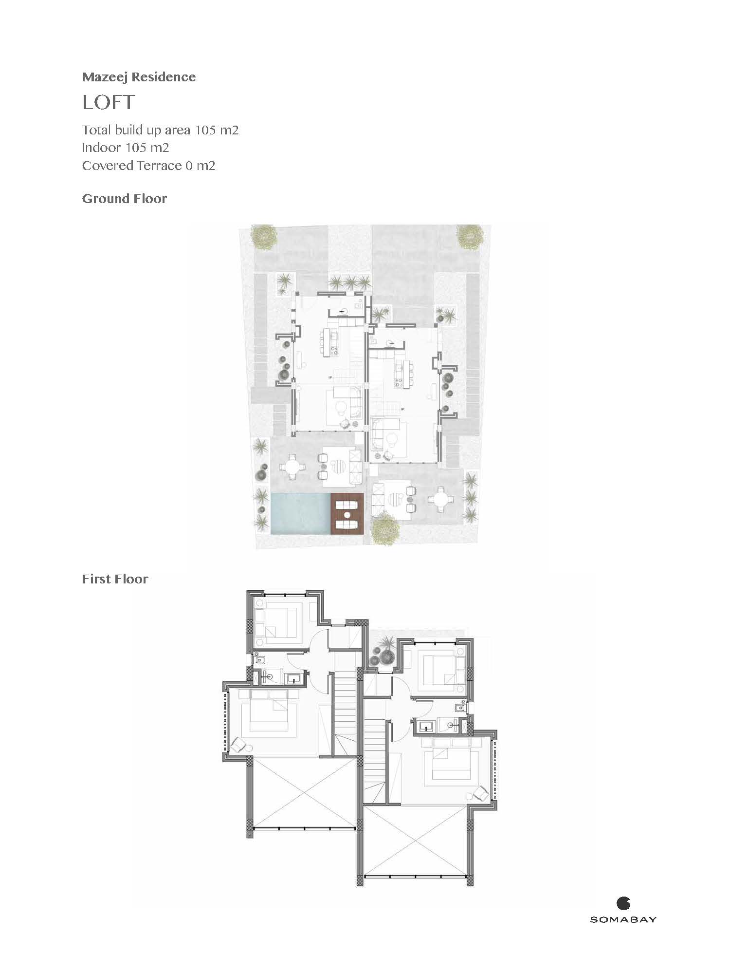 Floor plan for chalet at Blanca