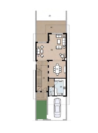 Floor plan for townhouse at New Giza