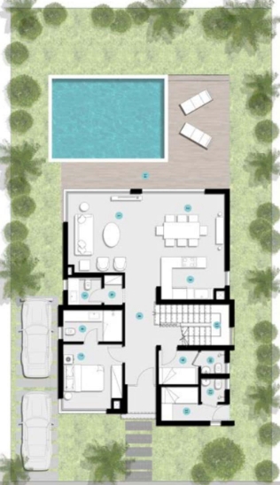 Floor plan for villa at Azha North Coast