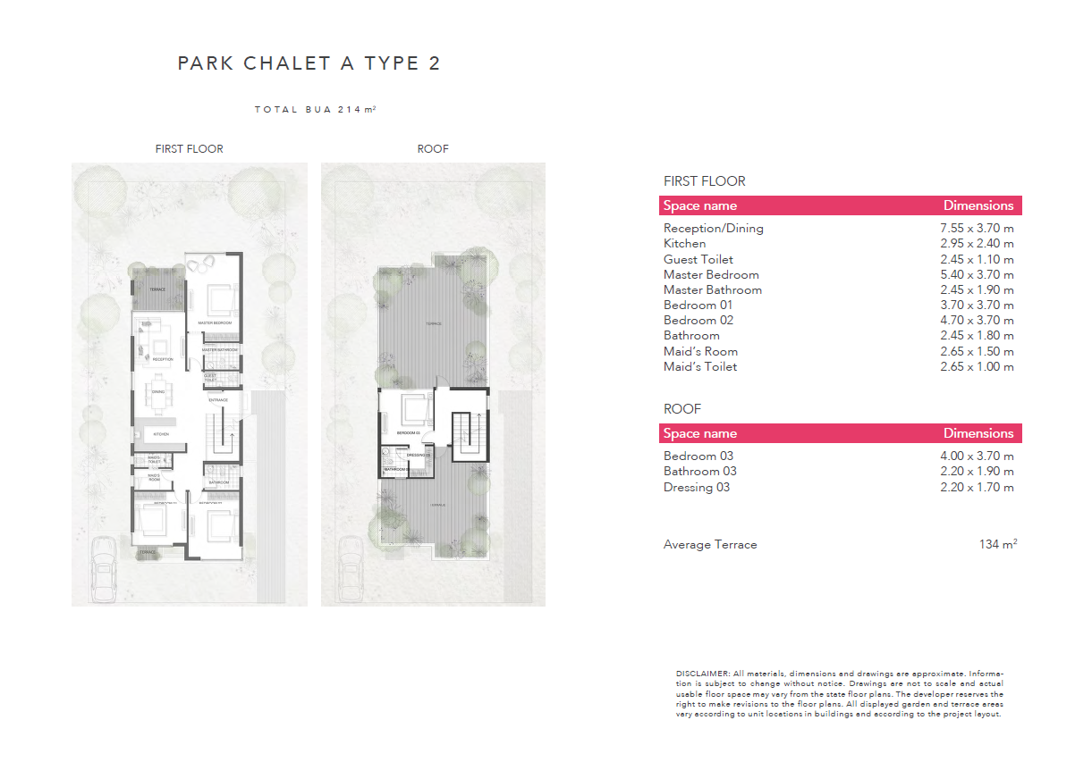 Floor plan for chalet at Jefaira