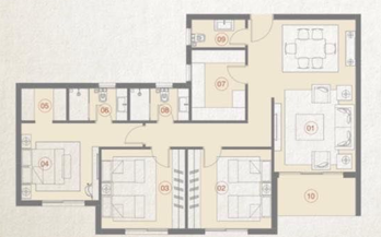 Floor plan for apartment at Village West