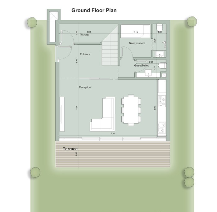 Floor plan for villa at Il Monte Galala