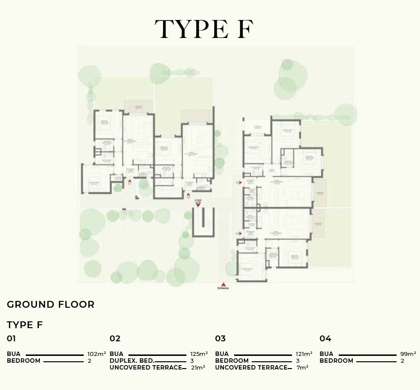 Floor plan for chalet at DUA