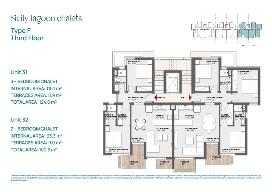 Floor plan for chalet at Solare
