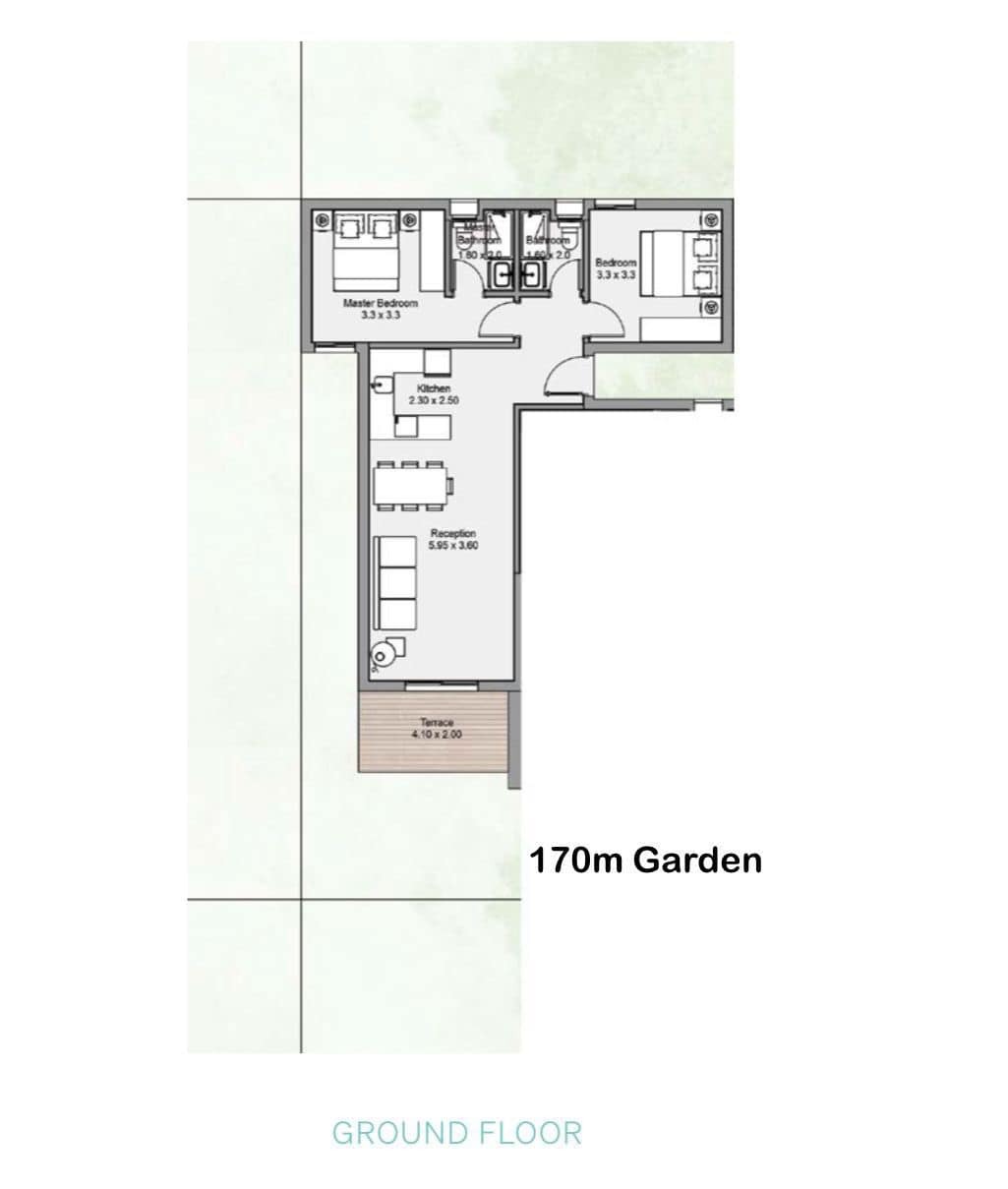 Floor plan for chalet at Salt