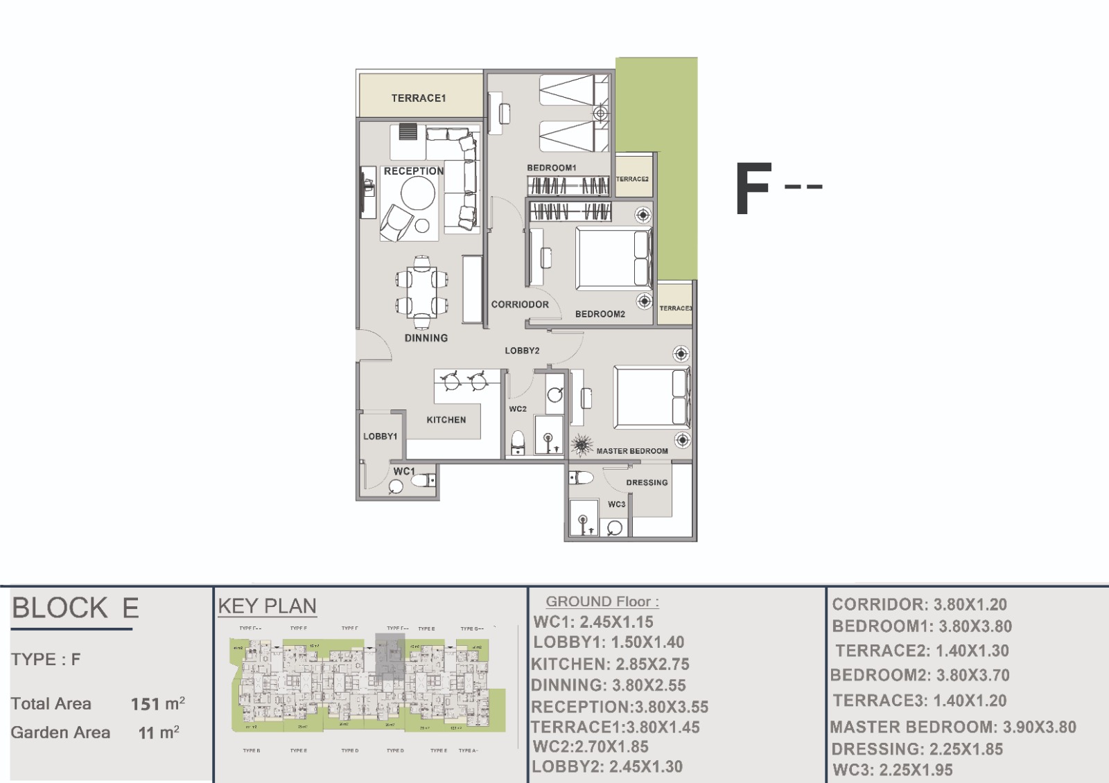 Floor plan for apartment at Ri8