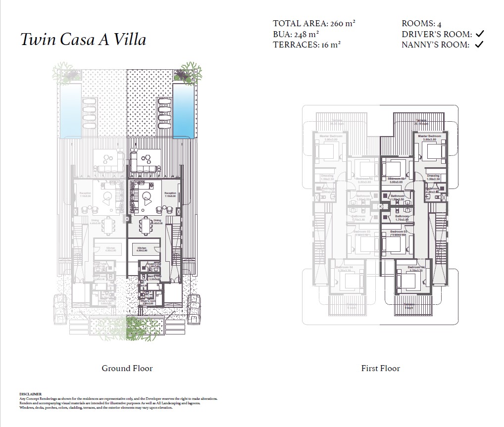 Floor plan for  at Zoya Ghazala Bay
