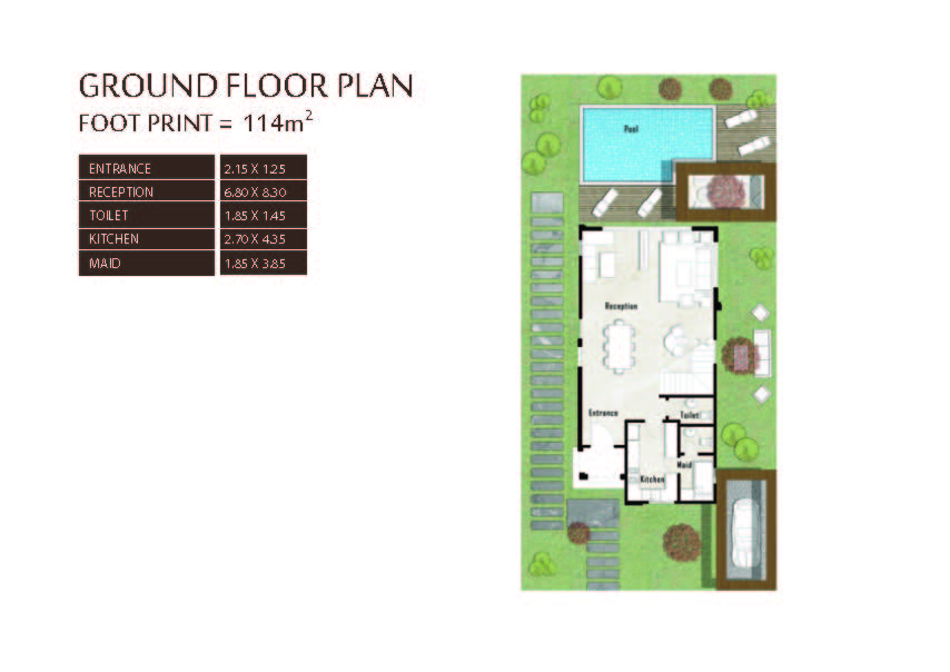 Floor plan for villa at The 8 Extension