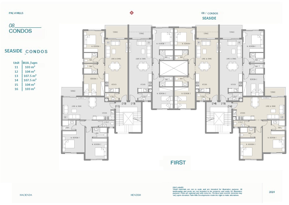 Floor plan for chalet at Hacienda Heneish