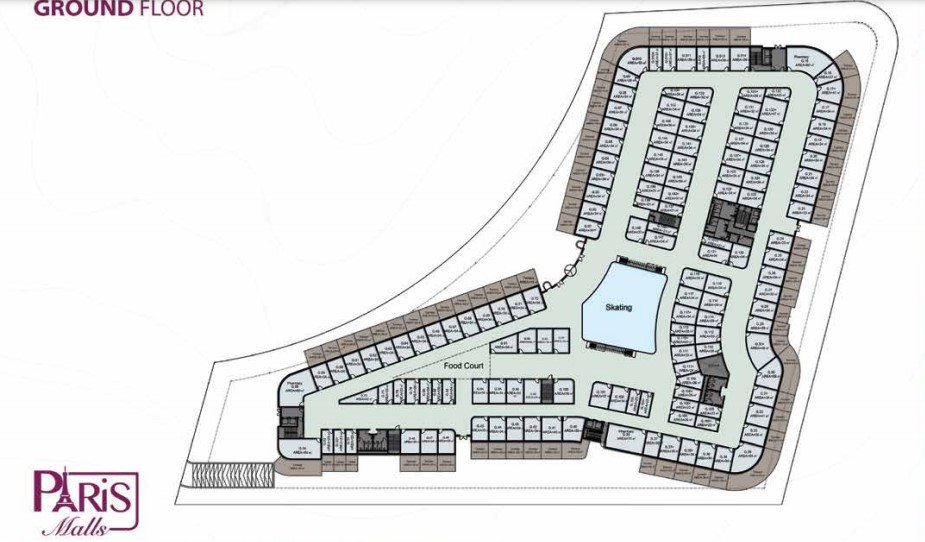 Floor plan for  at Paris Mall