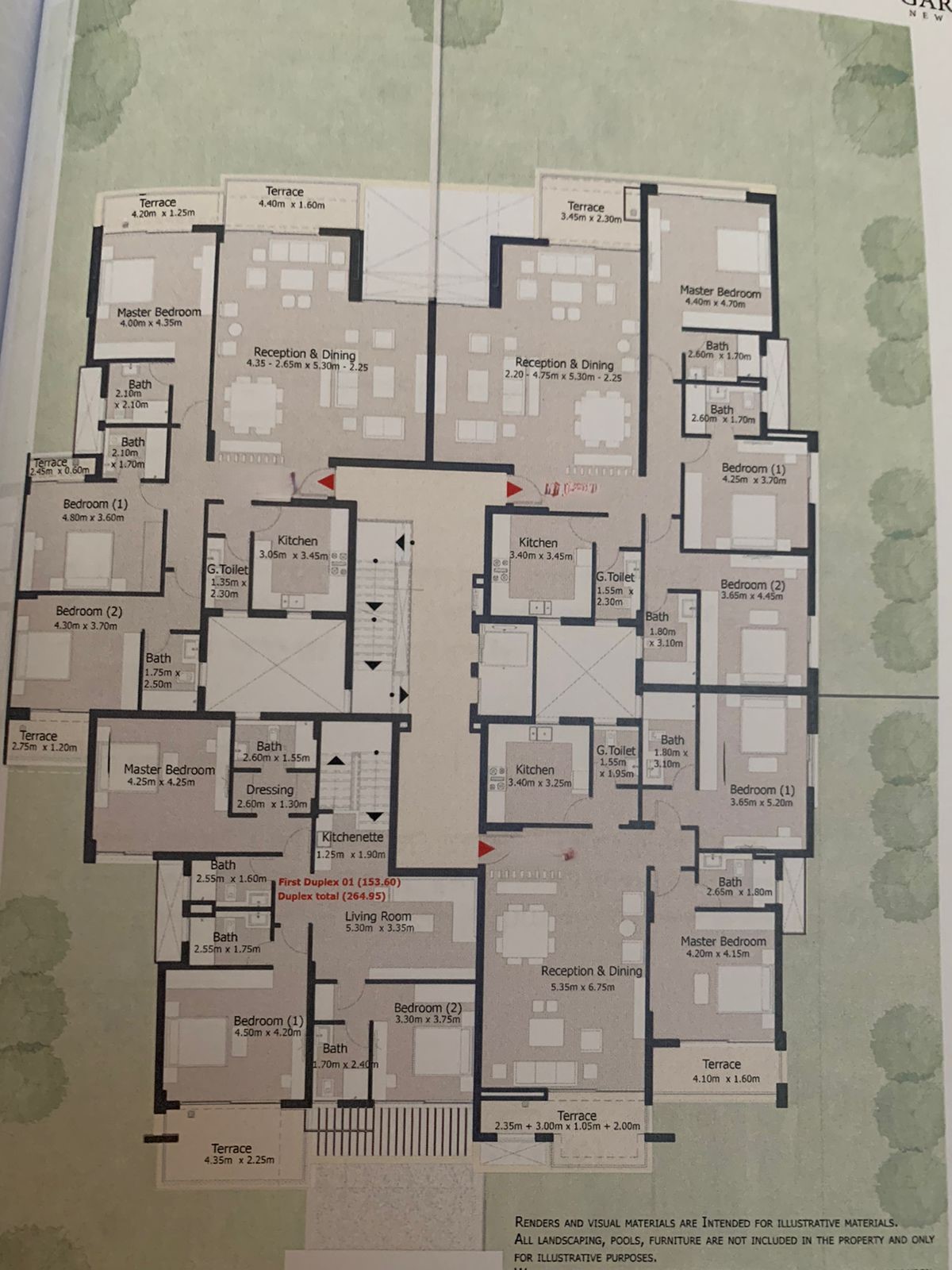 Floor plan for apartment at Capital Gardens
