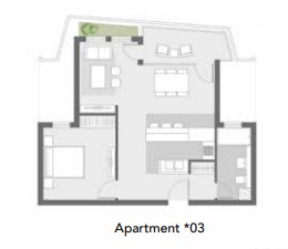 Floor plan for apartment at Badya