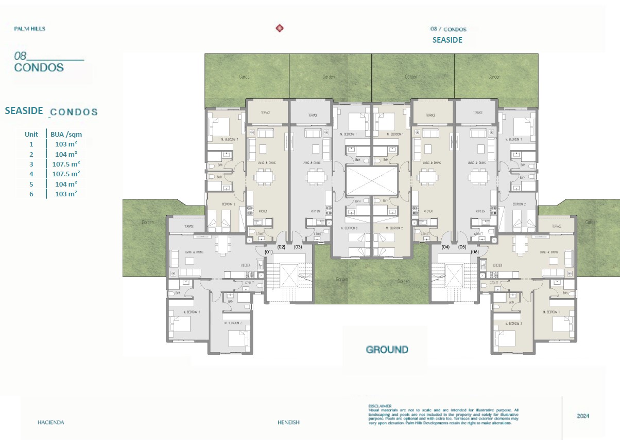 Floor plan for chalet at Hacienda Heneish