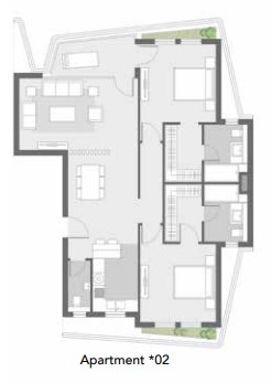Floor plan for apartment at Badya