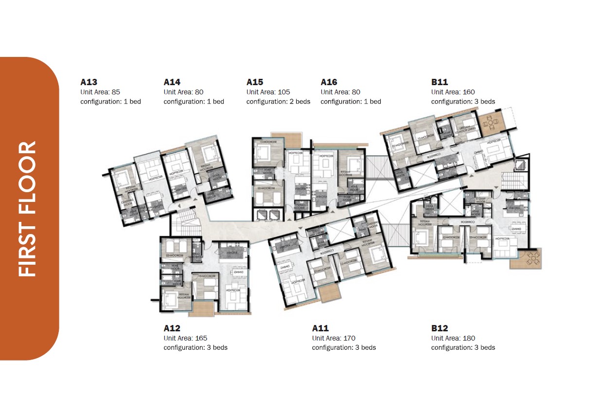 Floor plan for apartment at Leaves