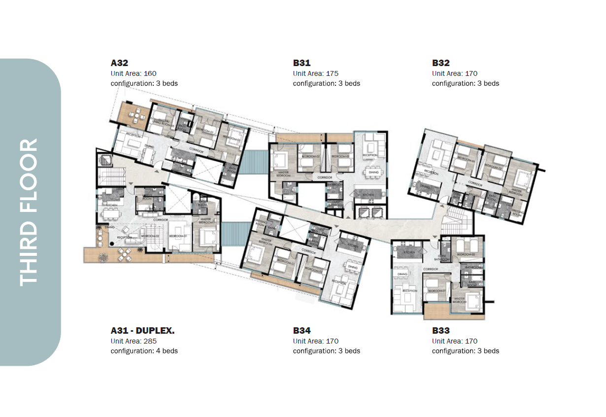 Floor plan for duplex at Leaves
