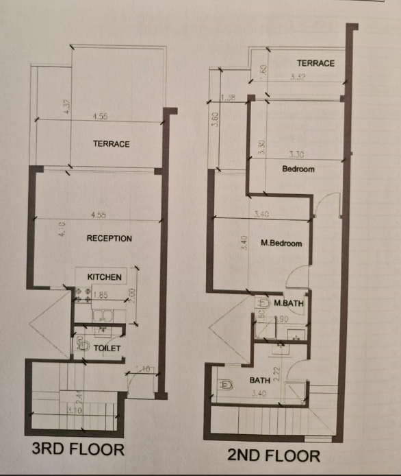 Floor plan for duplex at Cali Coast Ras El Hekma
