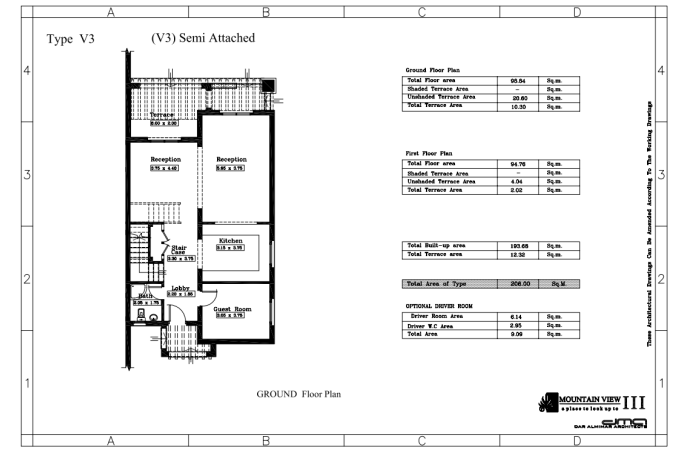 Floor plan for  at Mountain View Ras El Hekma