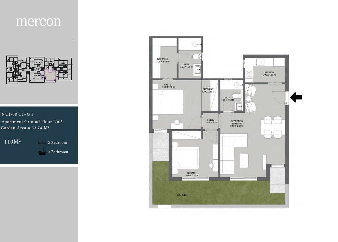 Floor plan for apartment at Nurai