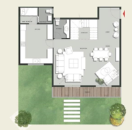 Floor plan for duplex at Aliva Mountain View Mostakbal City