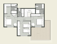 Floor plan for duplex at Aliva Mountain View Mostakbal City