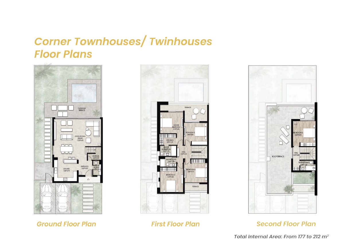 Floor plan for townhouse at Il Bayou