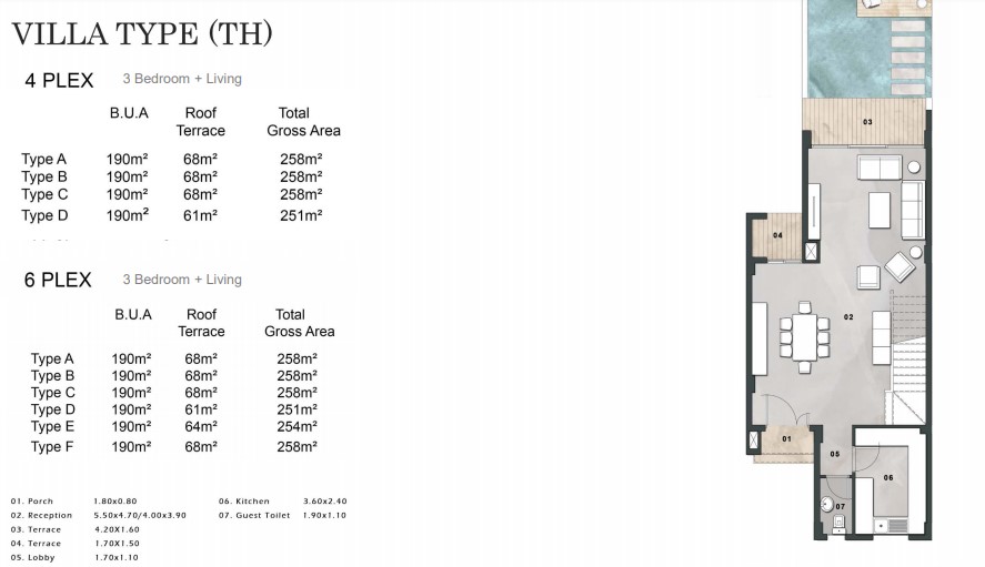 Floor plan for townhouse at Vinci