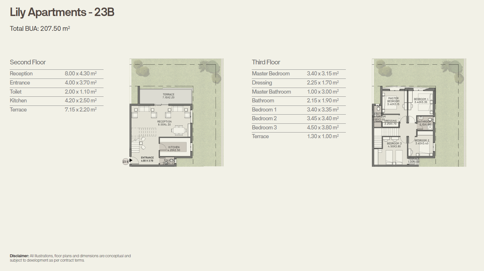 Floor plan for duplex at Origami Golf