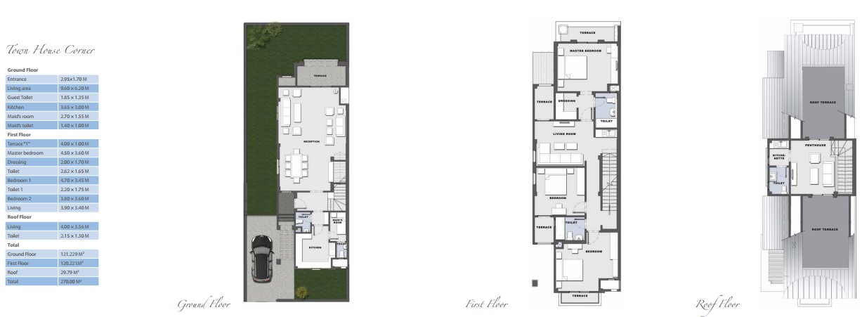 Floor plan for townhouse at Layan