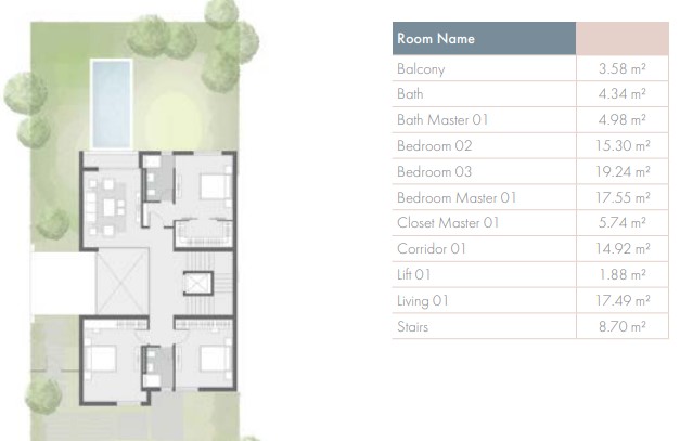 Floor plan for  at Badya