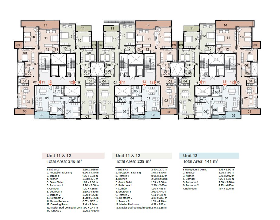Floor plan for apartment at Mazarine