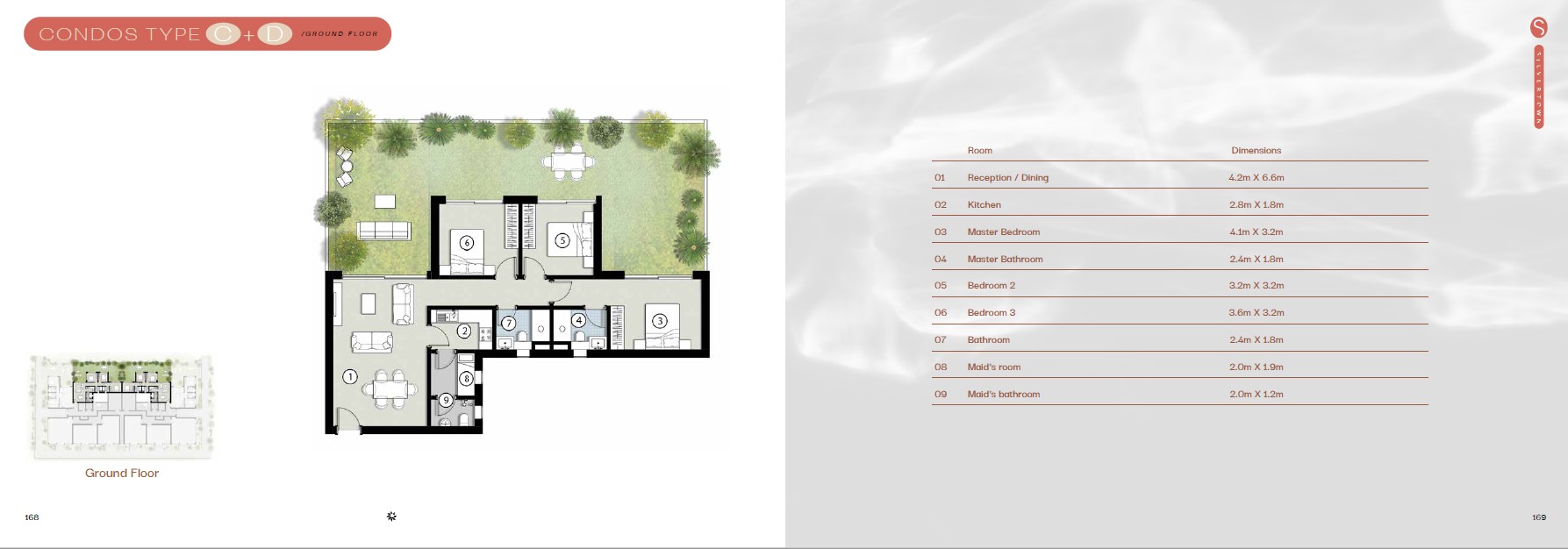 Floor plan for duplex at Silversands